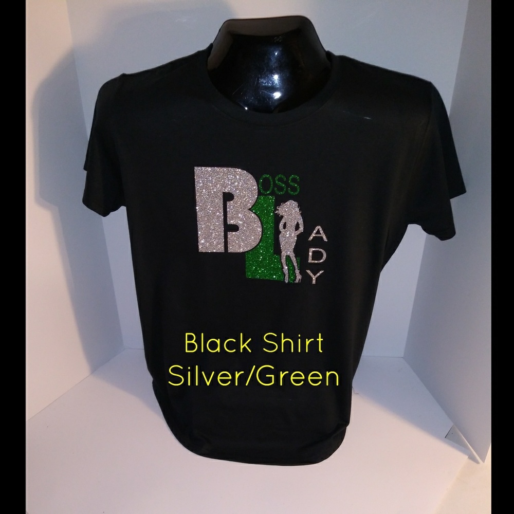 Plus Size Boss Lady Glitter T-Shirt